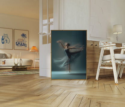 Dansende Motion Blur Ballerina Poster