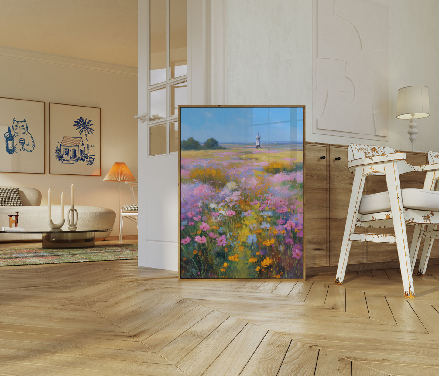 Colorful Wildflower Meadow Poster
