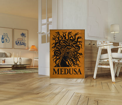 Medusa Mythological Snake Poster