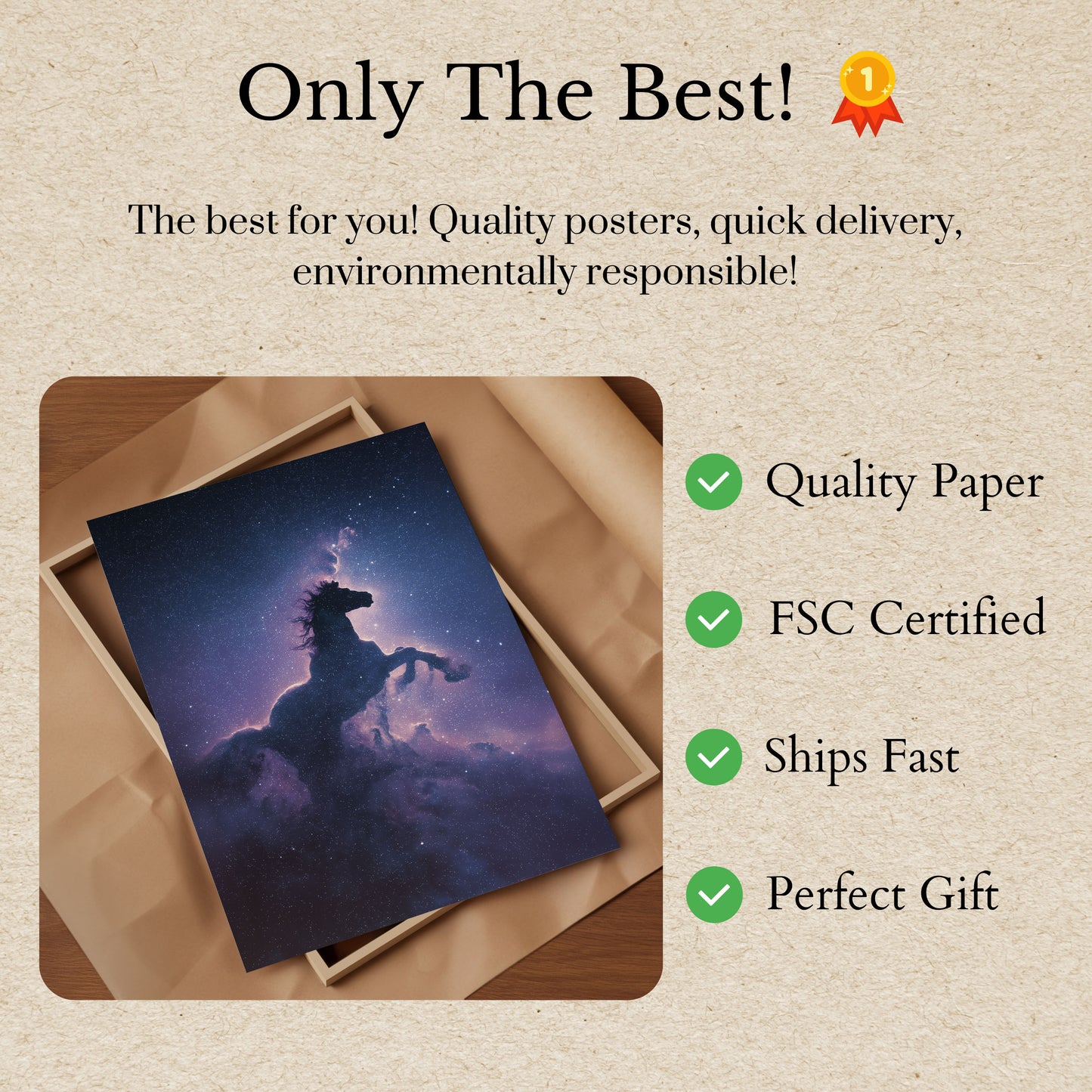 Cosmic Horse Galaxy Poster