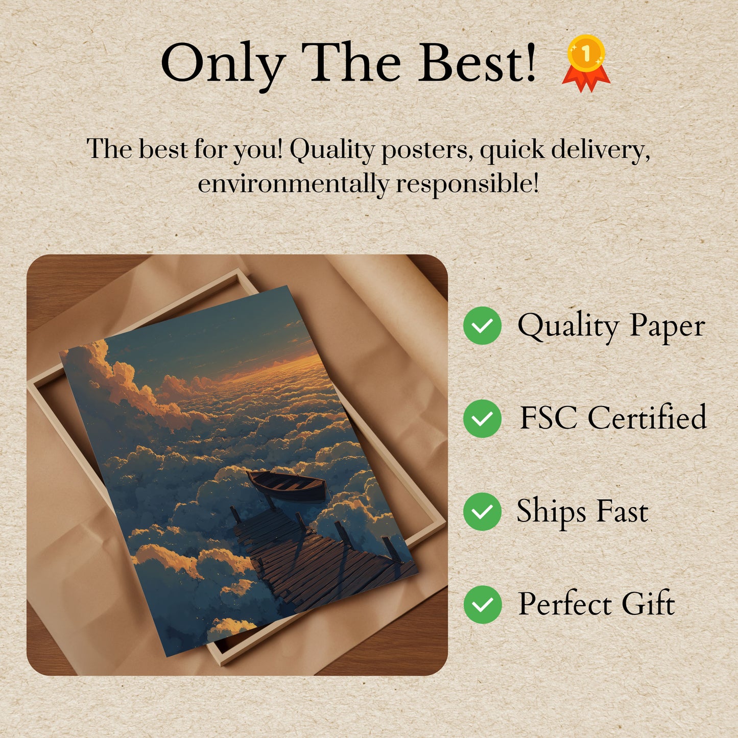 Dreaming Above the Clouds Poster