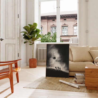 Misty Mountain Ski Adventure Poster