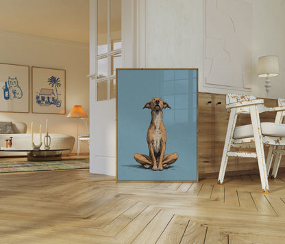 Affiche de yoga Zen Dog