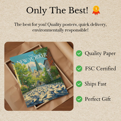 City Pigeons New York Poster