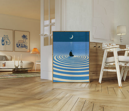 Meditation by the Sea Poster