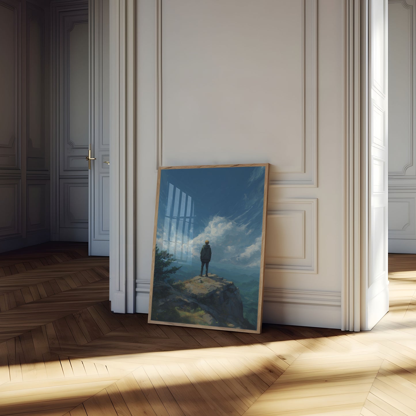 Solitude and Serenity Mountain Poster