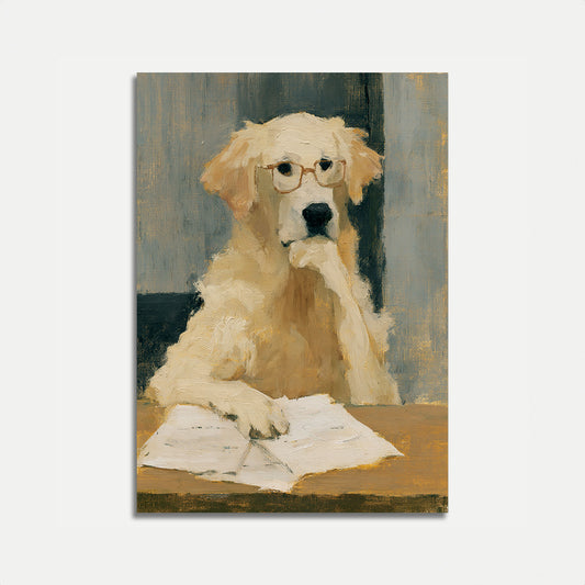Intelligent Golden Retriever Plakat