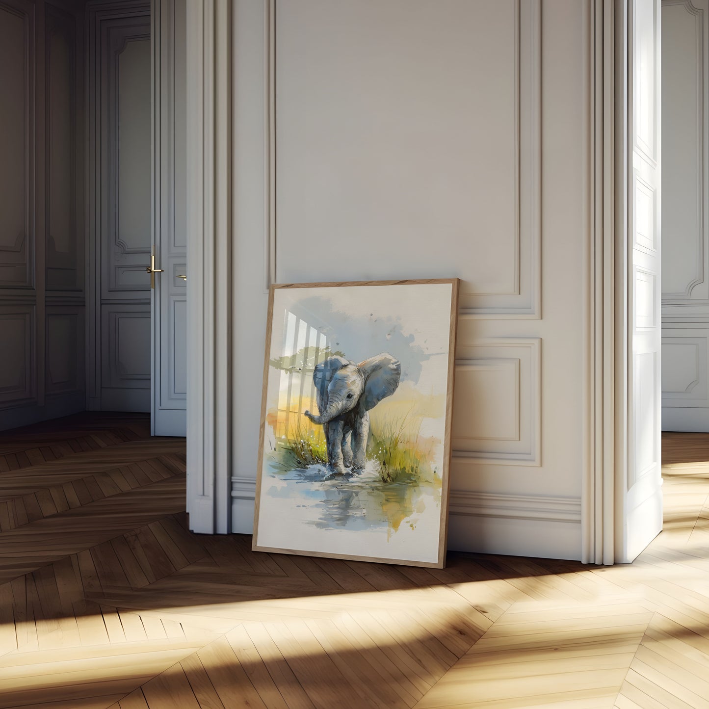 Affiche du Point d'Eau du Jeune Éléphant