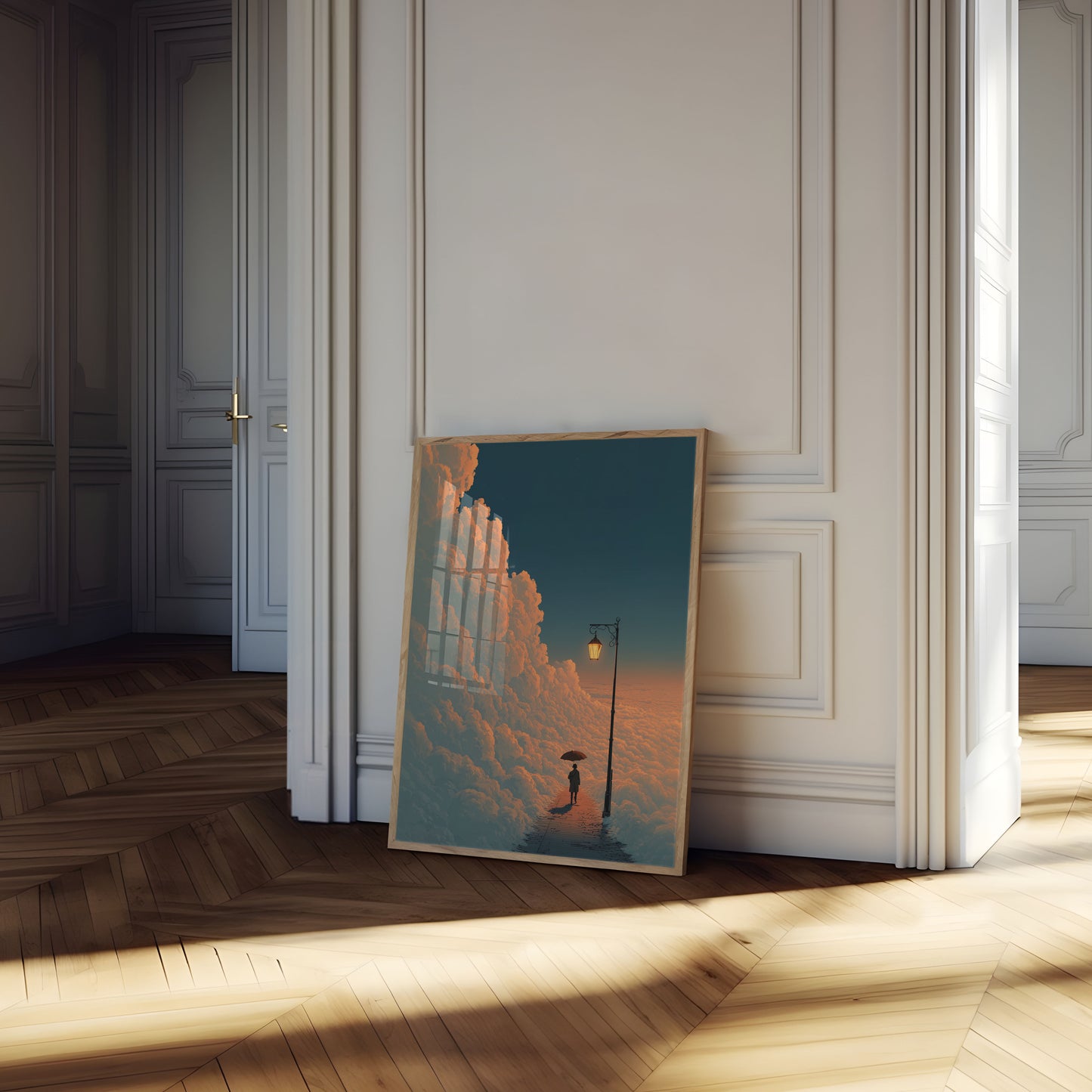 Solitude Above the Clouds Poster