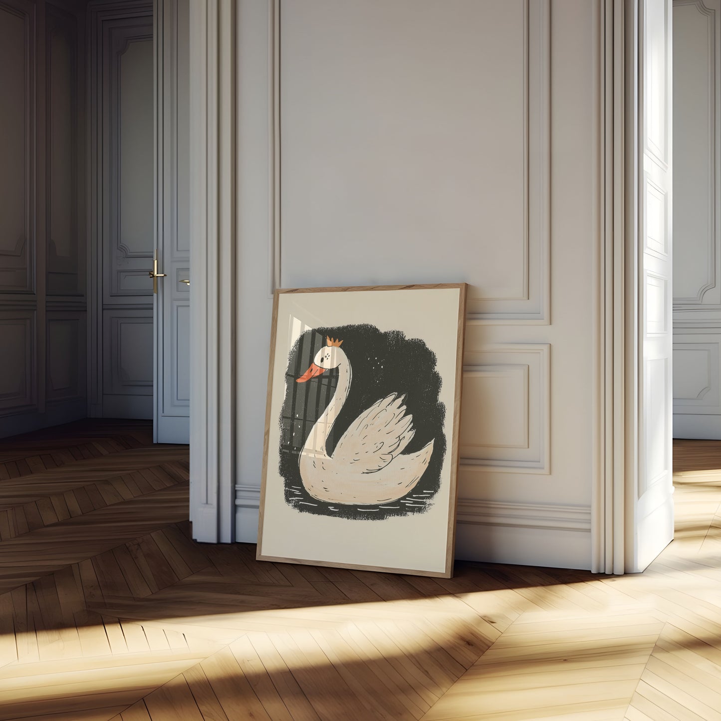 Royal Swan Elegance Poster