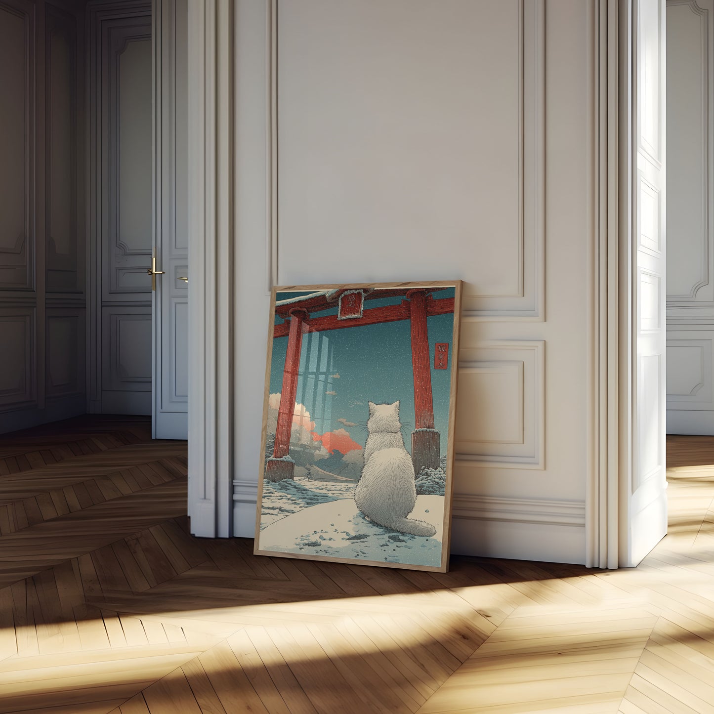 Affiche Portail Hivernal du Chat Blanc