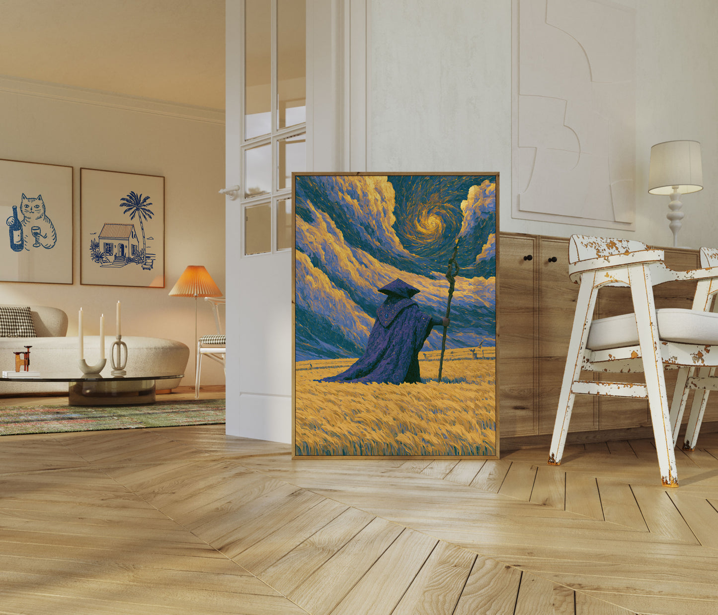 Wizard in the Starry Valley Poster