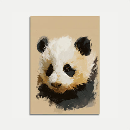 Gentle Panda Portrait Poster