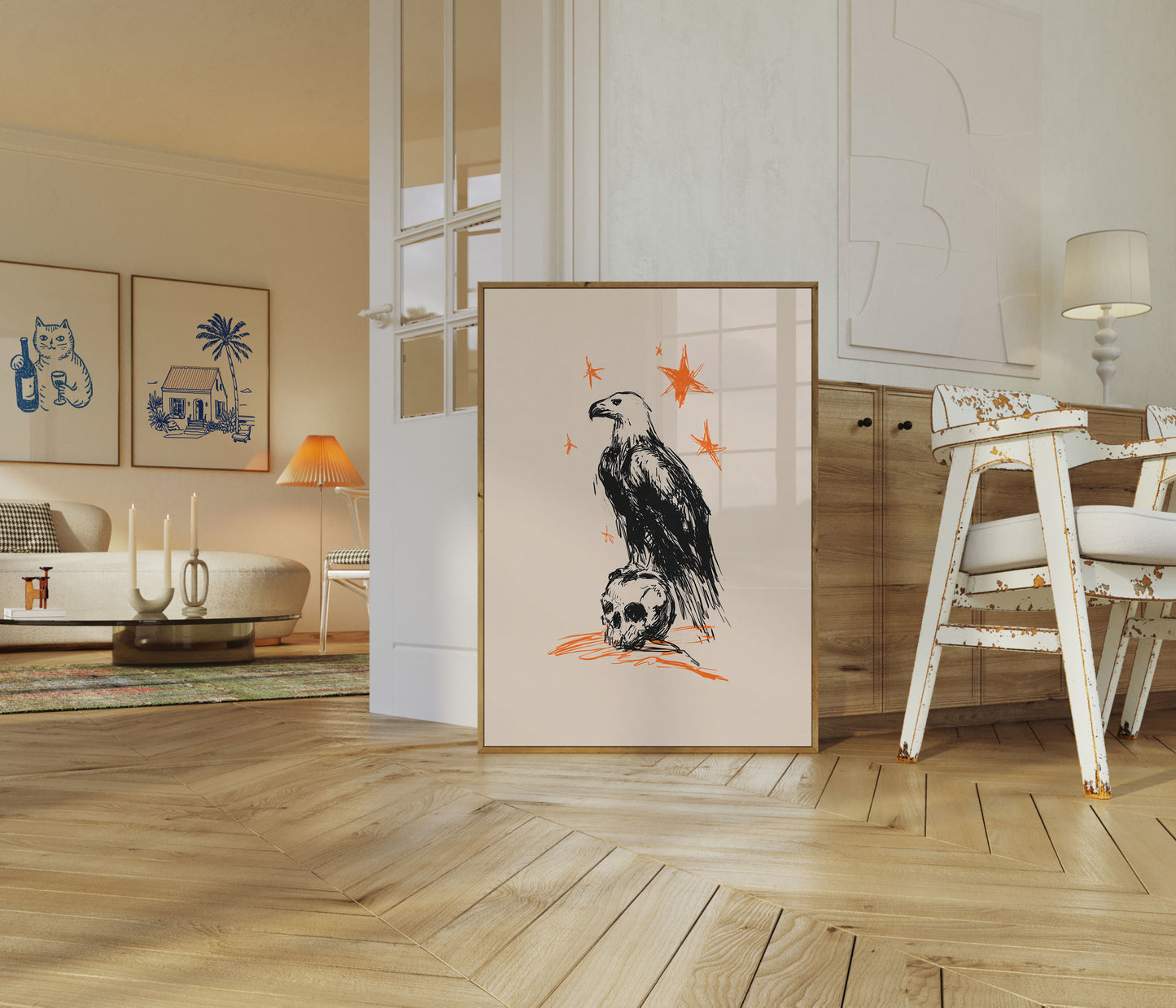 Donkere Adelaar Schedel Poster