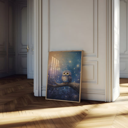 Poster del Gufo Notturno Stellato