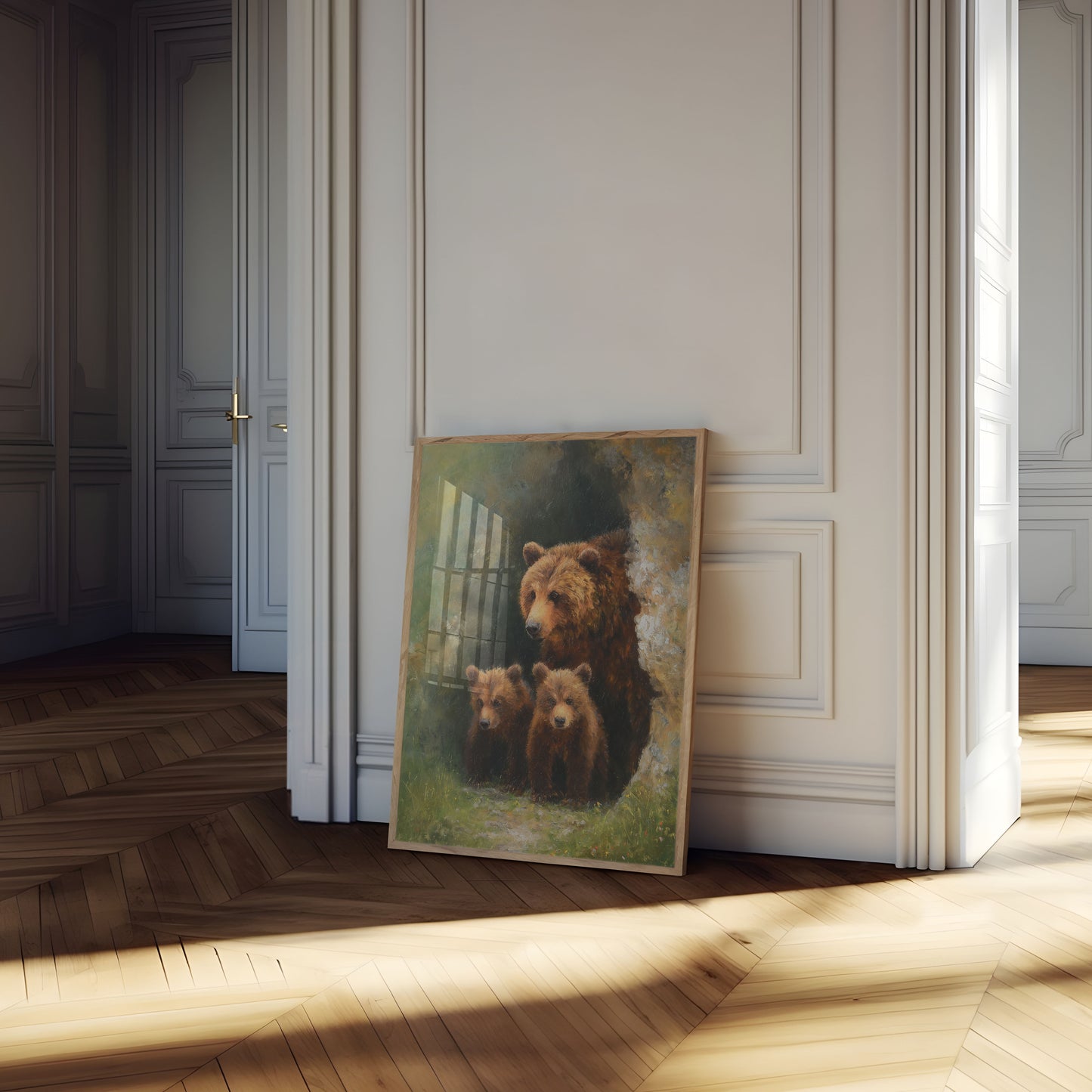Berenfamilie in de Natuur Poster