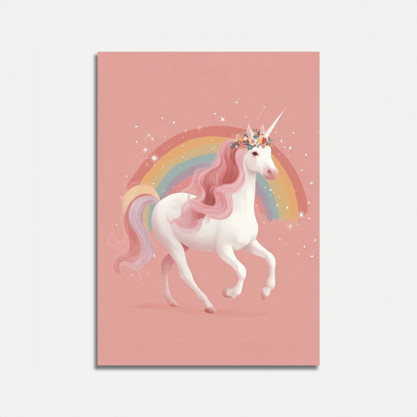 Poster Magico dell'Unicorno Arcobaleno