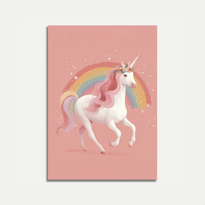 Poster Magico dell'Unicorno Arcobaleno