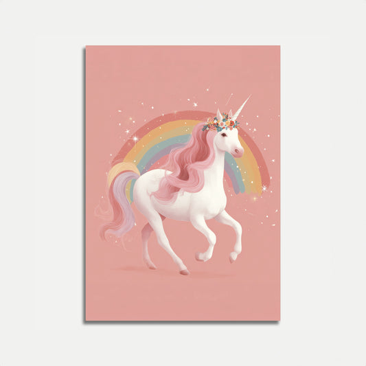 Poster Magico dell'Unicorno Arcobaleno