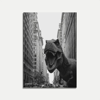 Urban T-Rex City Invasion Poster