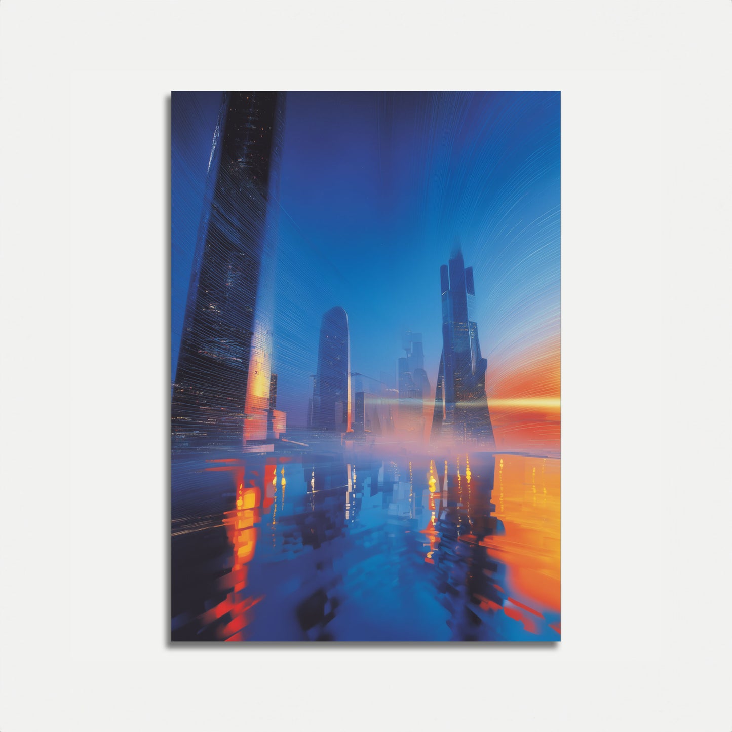 Futuristic Cityscape Dreamscape Poster