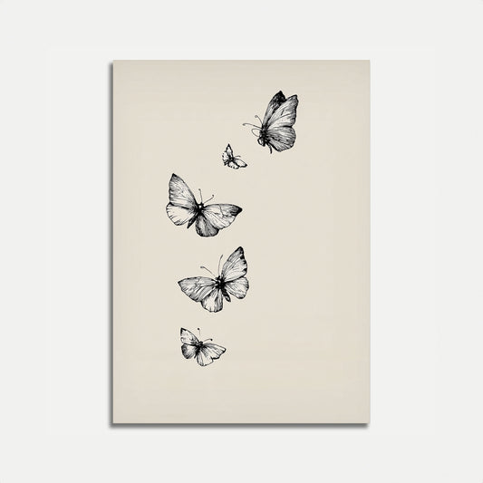 Zarter Schmetterlingsflug Poster