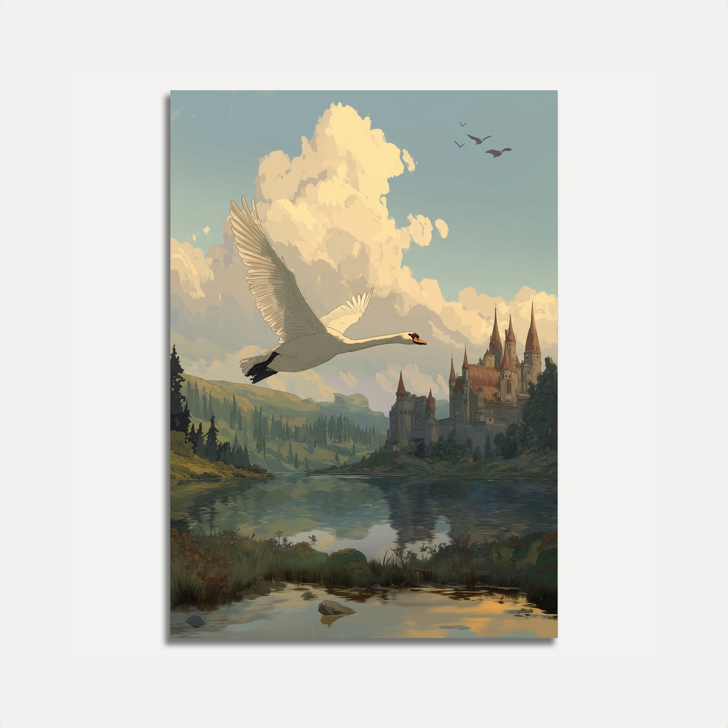 Poster Fantasy del Castello dei Cigni