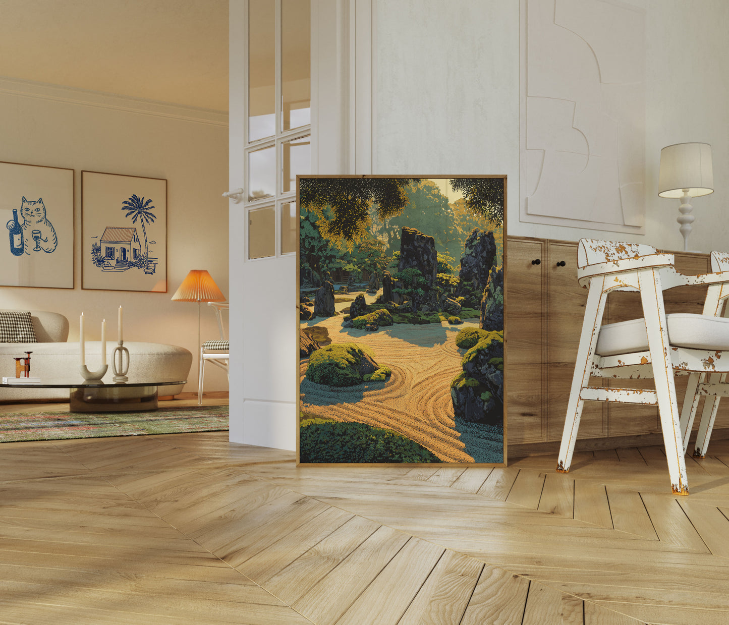 Zen Tuin Landschap Poster