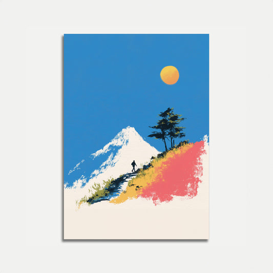 Mountain Solitude Journey Poster