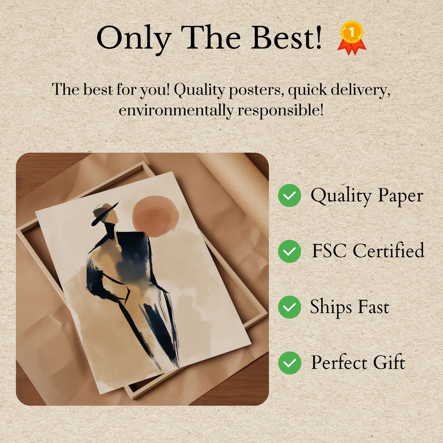 Elegantes Cowboy-Mode-Plakat