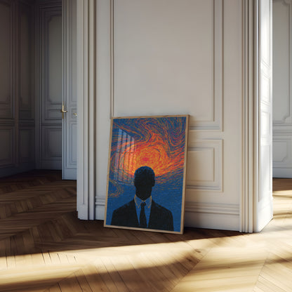 Mind on Fire Abstract Plakat