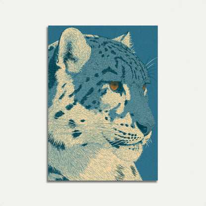 Plakát: Klidný portrét leoparda