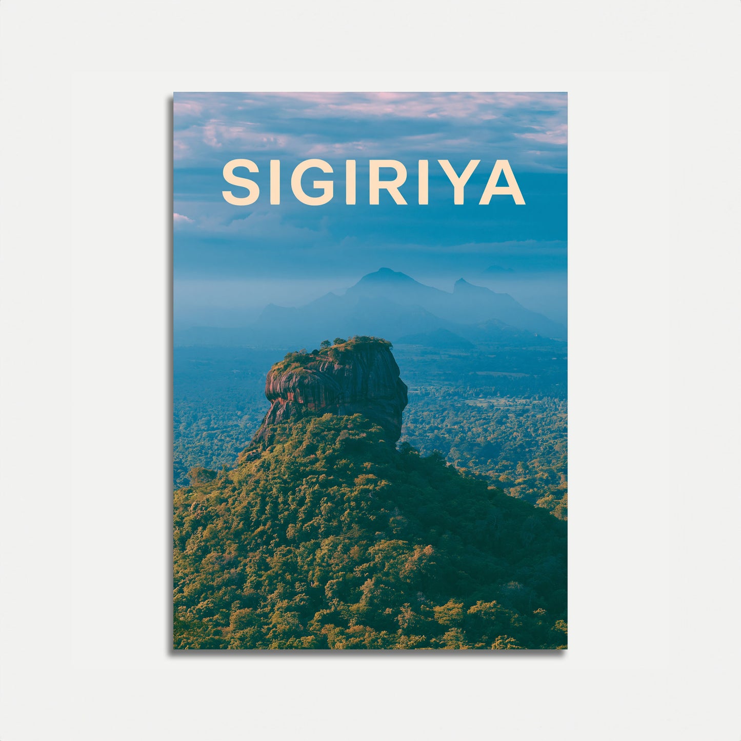 Sigiriya Felsberg Landschaft Poster