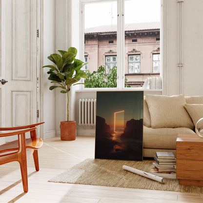 Cartel de Puesta de Sol de la Puerta Dorada