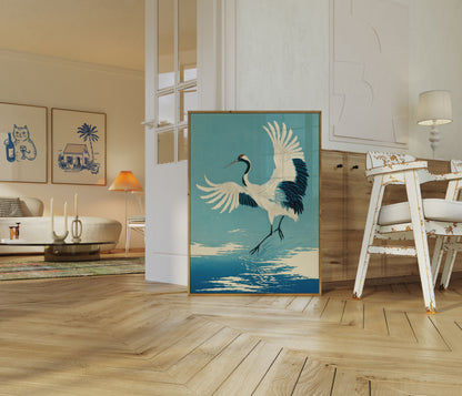 Elegant Kran i Flugt Plakat