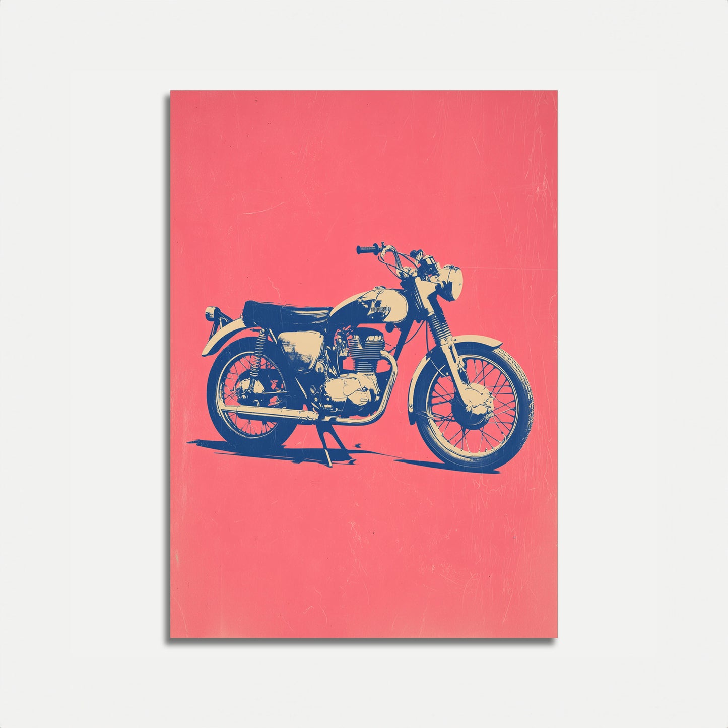 Plakat Pop Art Vintage Motocykl