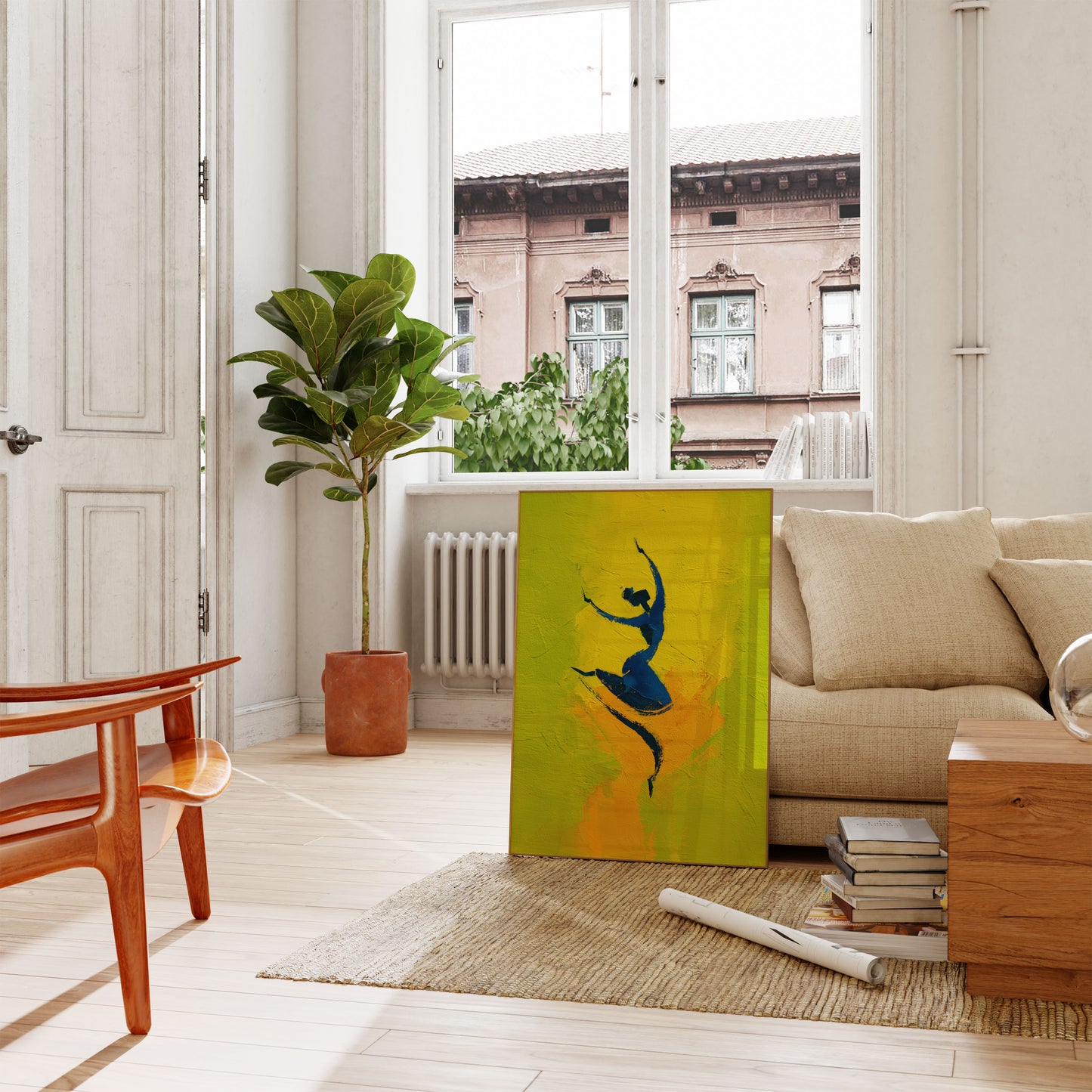 Dansende Silhouet Dynamische Poster