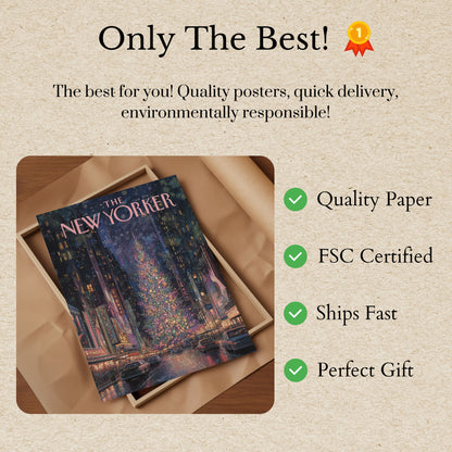 New York Christmas Night Poster