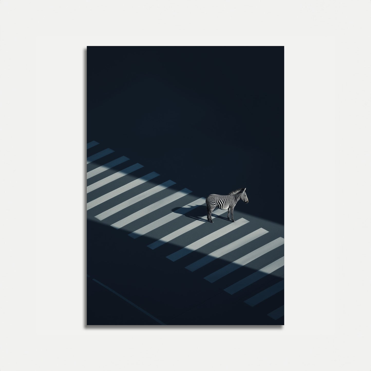 Urban Crossing Zebra Poster