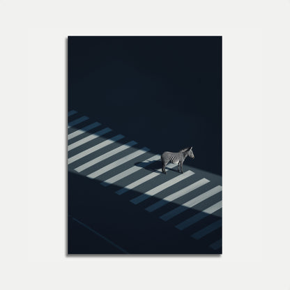 Urban Crossing Zebra Poster