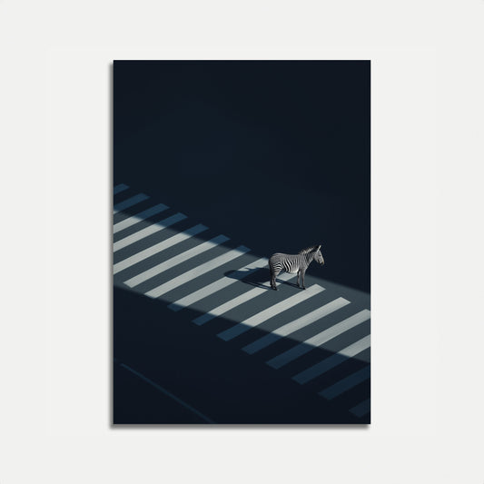Urban Crossing Zebra Poster