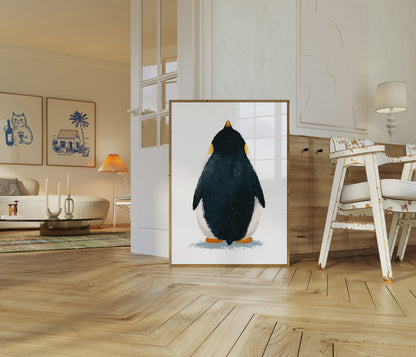 Elegant Penguin Silhouette Poster