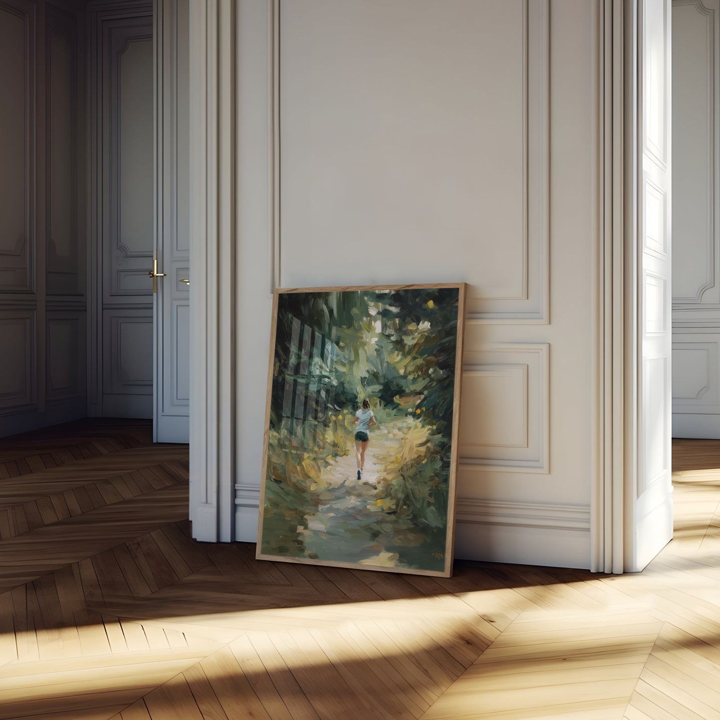 Forest Trail Runner Poster