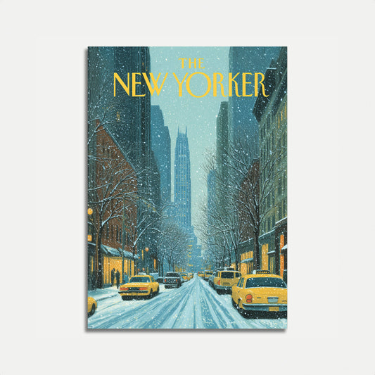New York Winter Cityscape Poster