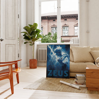 Zeus Lightning Storm Poster