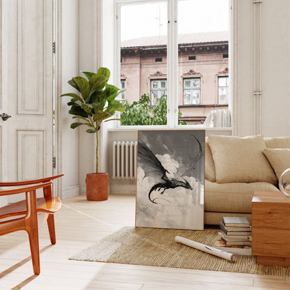 Póster del Dragón Oscuro de Skyborne