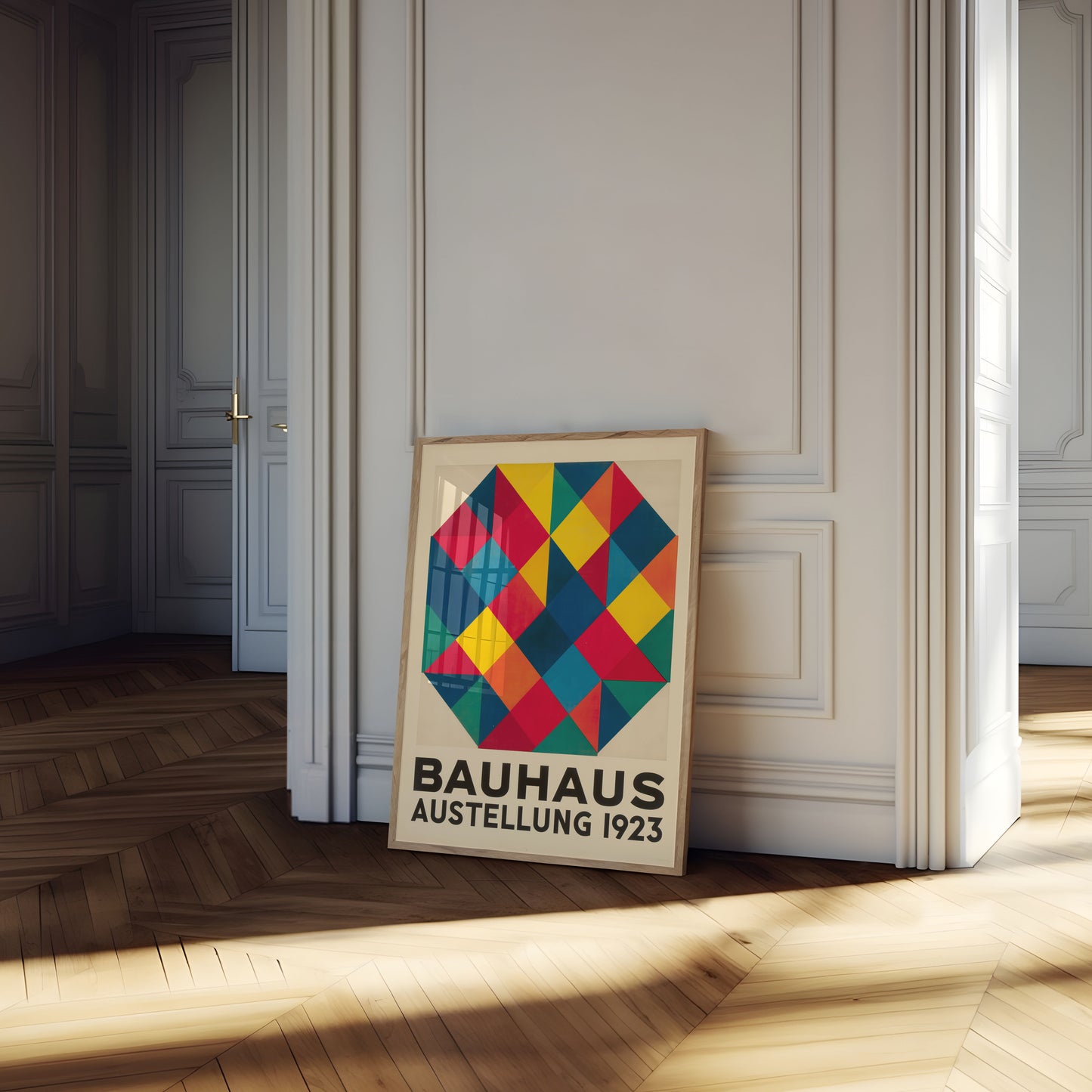 Bauhaus Geometric Diamond Poster