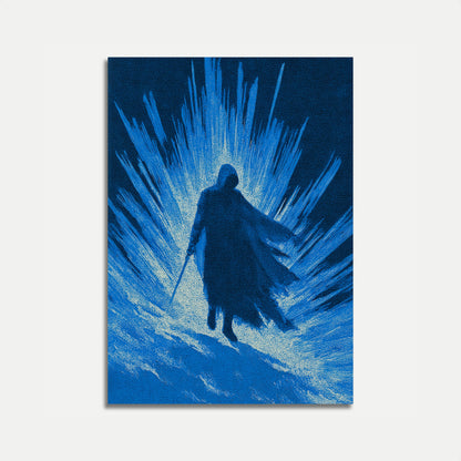 Póster de Surfista Cabalgando Ola del Océano