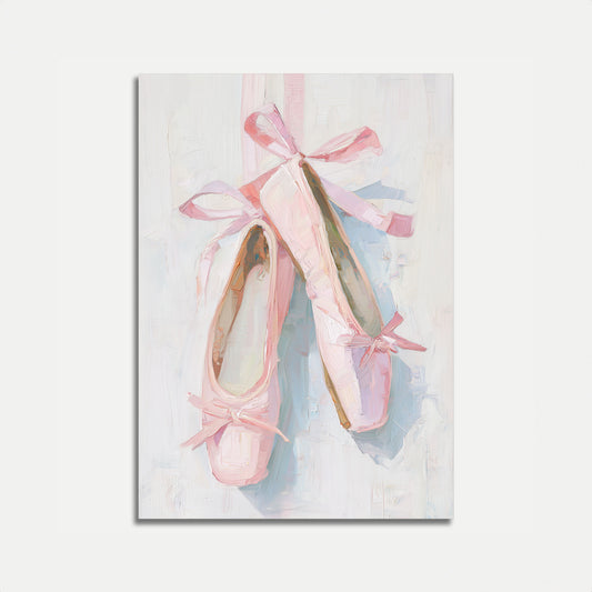 Delicate Ballet Shoes Poster