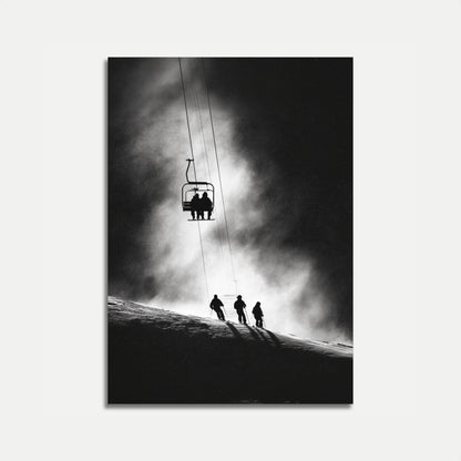Misty Mountain Ski Adventure Poster
